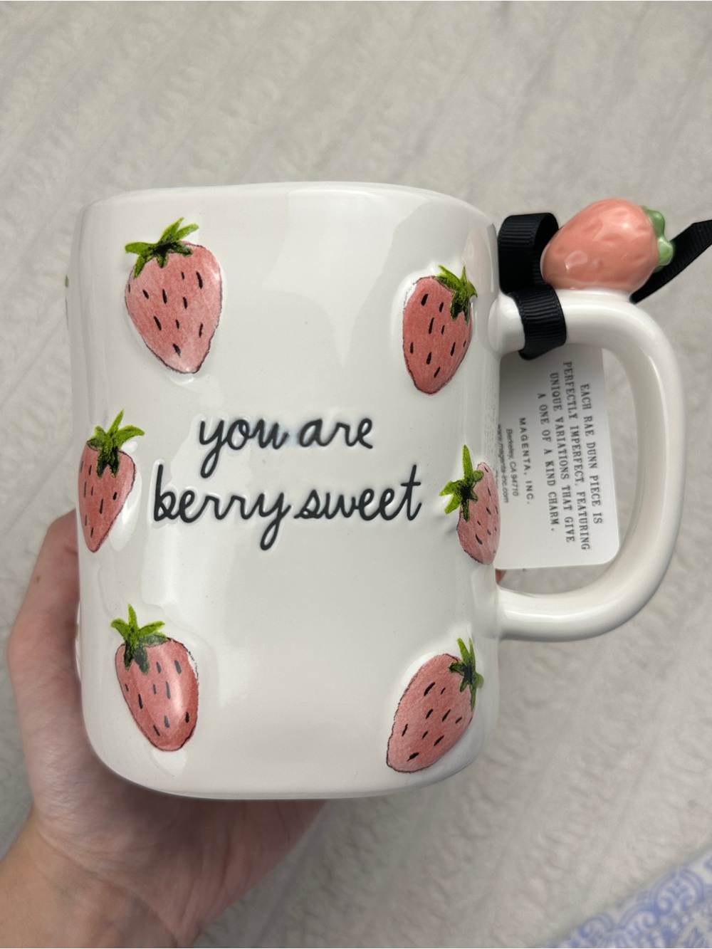 Rae Dunn Strawberry Mug